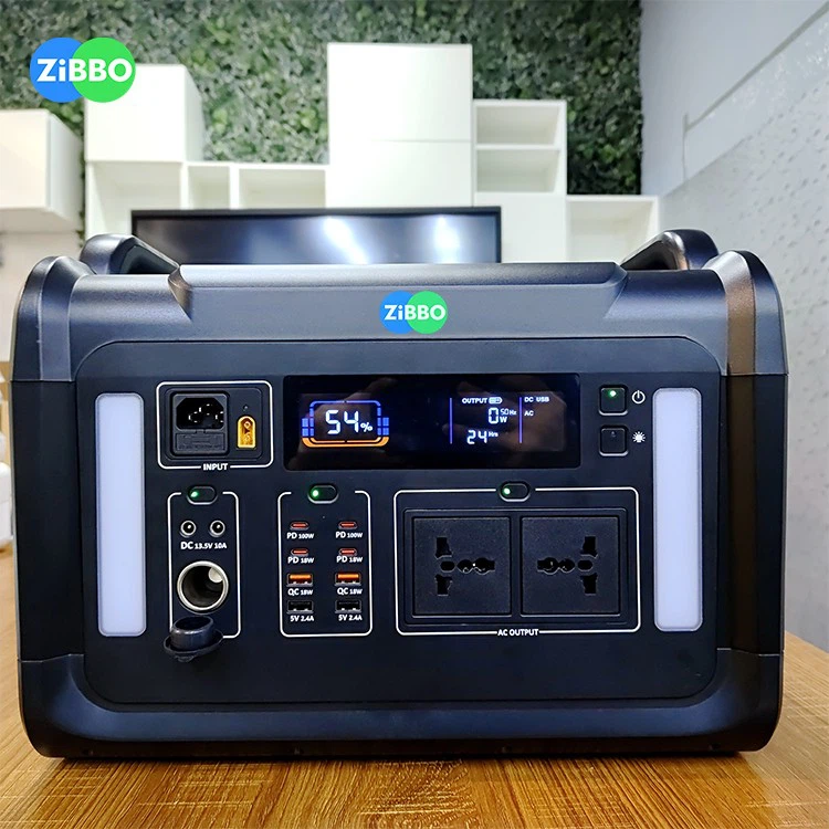 Outdoor Emergency Solar Power Station 2400W Portable Lithium Battery 2160Wh