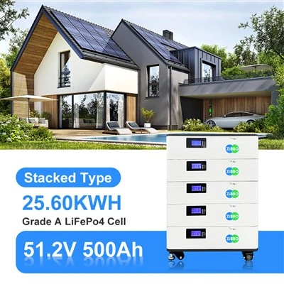 Solar 51.2v 500ah 25.6kWh Penyimpanan bateri kediaman